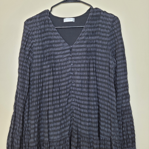 Anine Bing Black Striped Dress Size Small - Picture 2 of 5